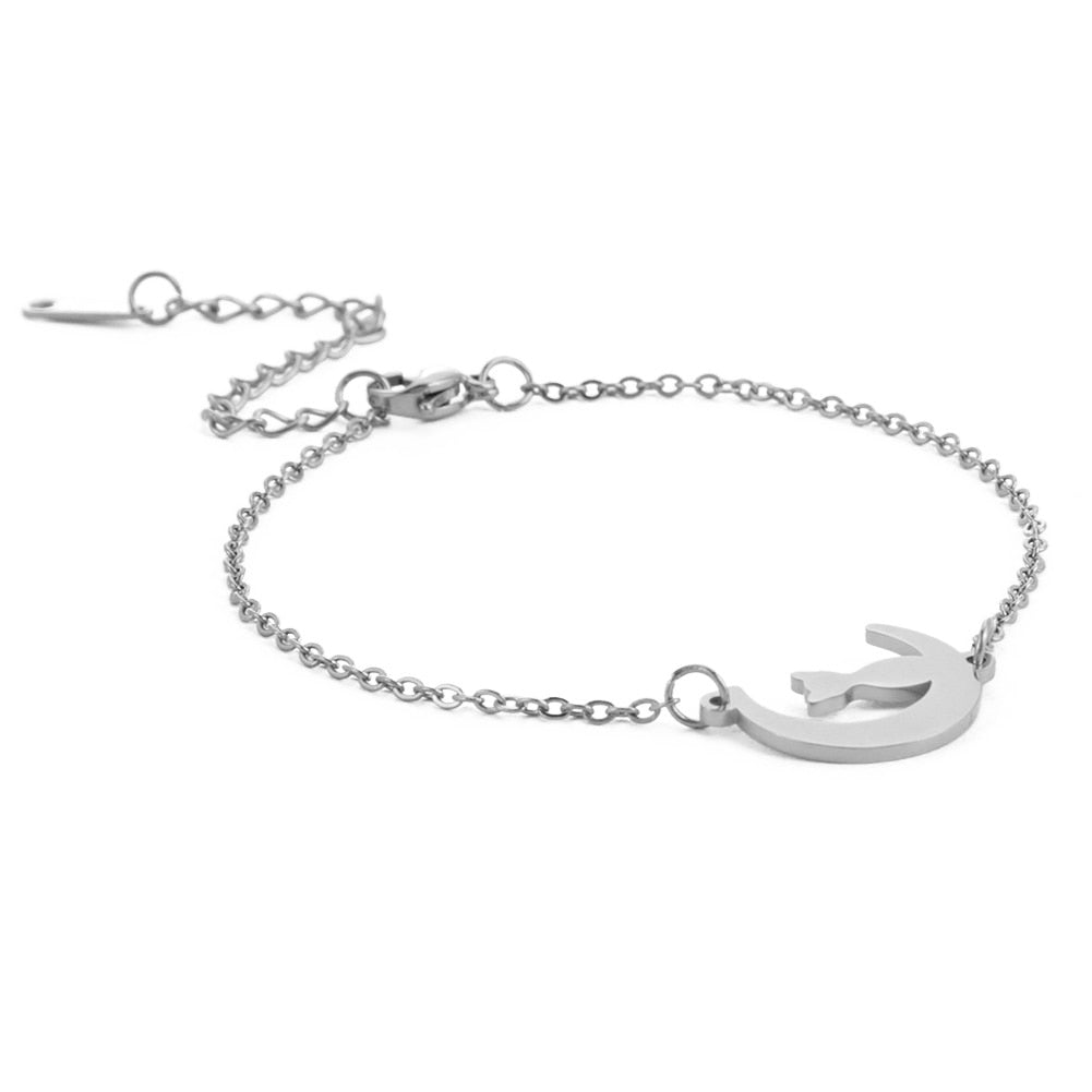 Cat Friendship Bracelet - Silver - Cat bracelet