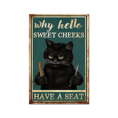 Cat Funny Posters - 10x15cm No Frame / Have a Seat - Cat