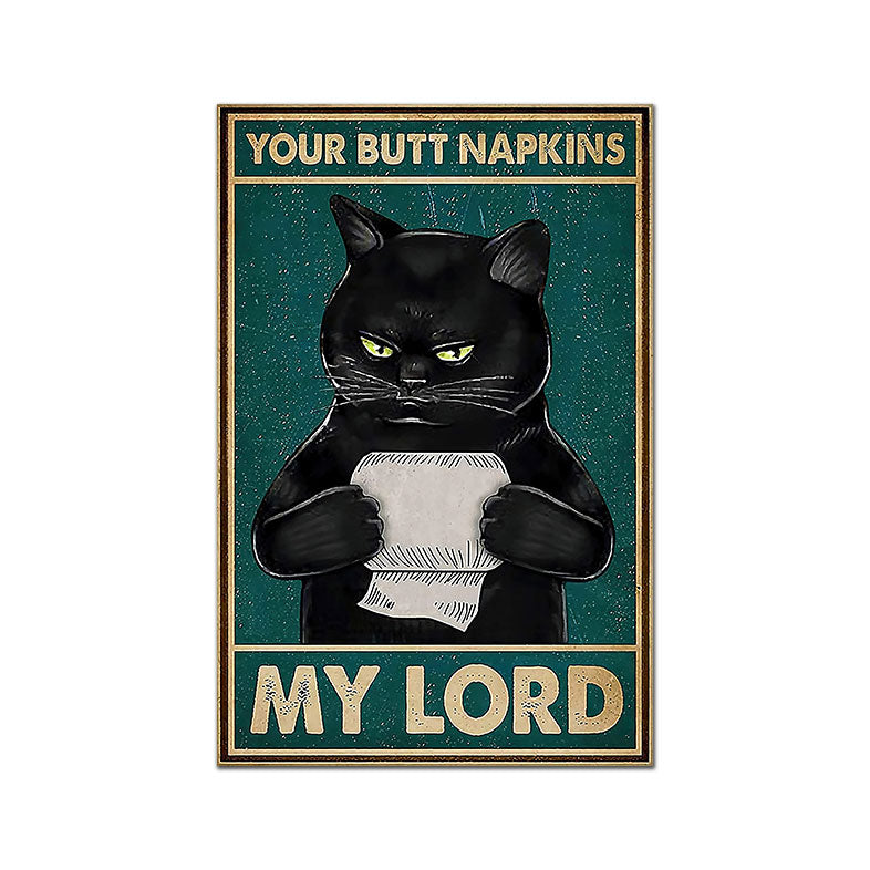 Cat Funny Posters - 10x15cm No Frame / My Lord - Cat poster
