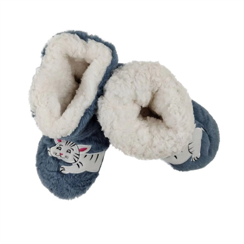 Cat Fur Slippers - Cat slippers