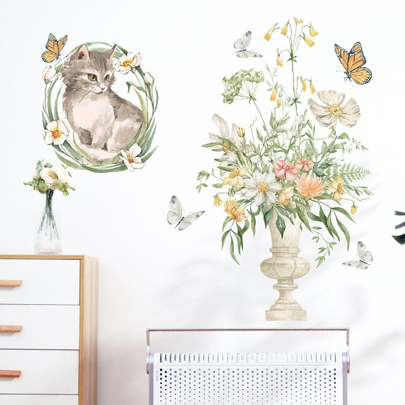 Cat Garden Wall Art