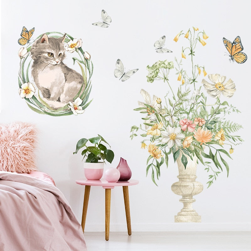 Cat Garden Wall Art