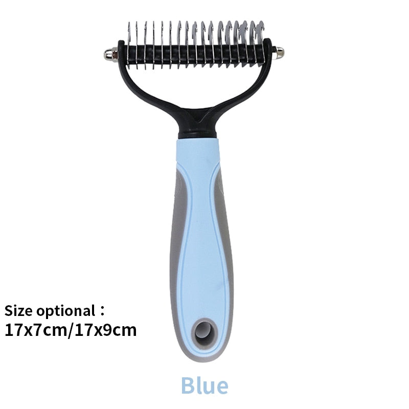 Cat Grooming Brush - Blue / 17x7cm