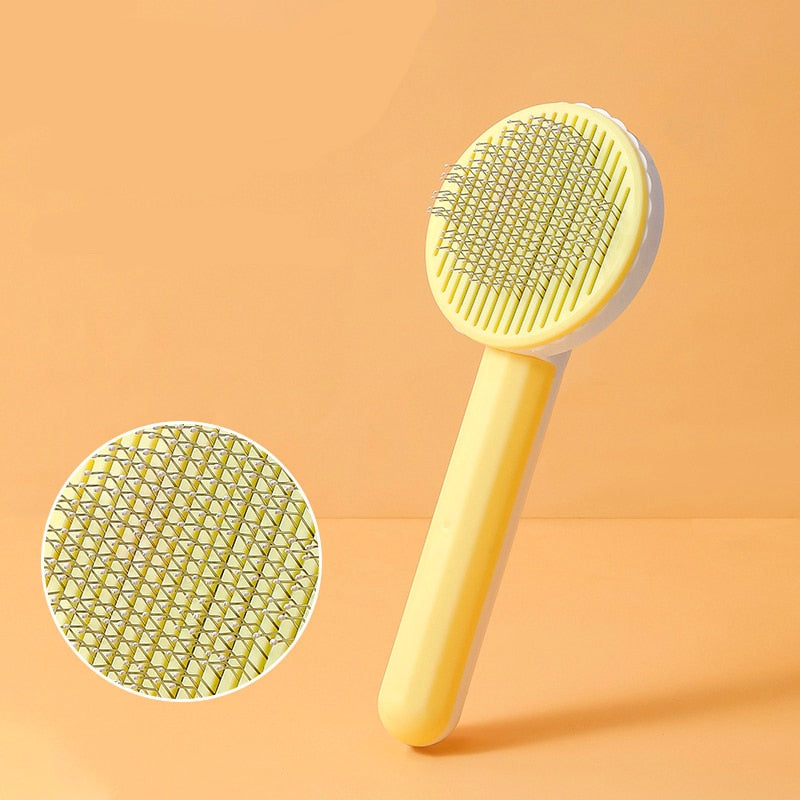 Cat Hair Brush - Yellow