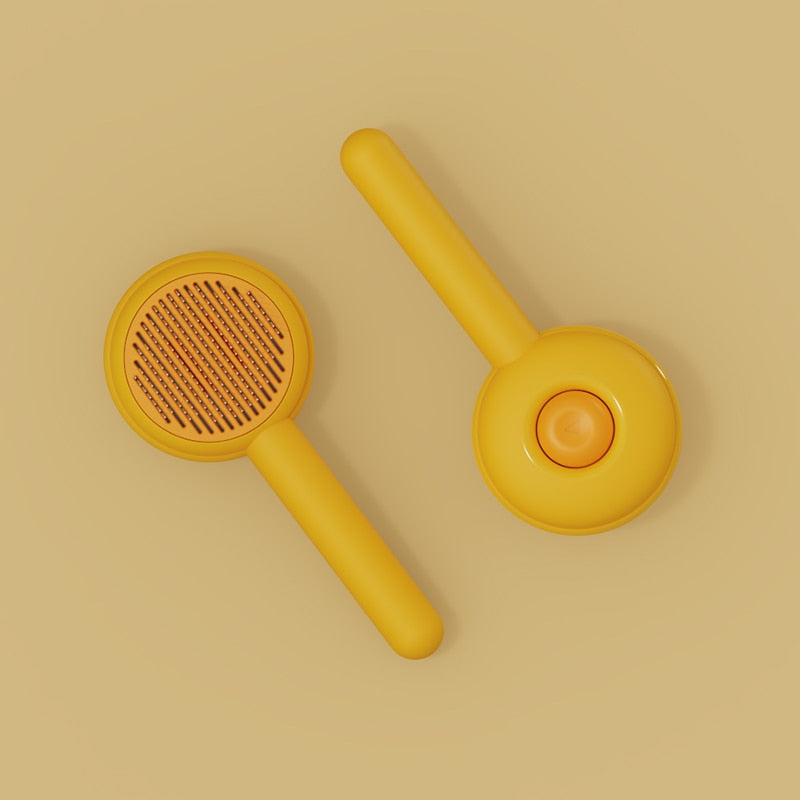 Cat Hair Remover Brush - Yellow