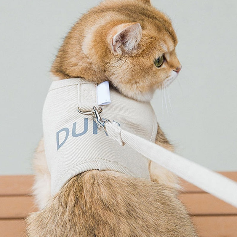 Cat Harness Velcro - cat harness leash