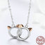 Cat Head Necklace - Cat necklace