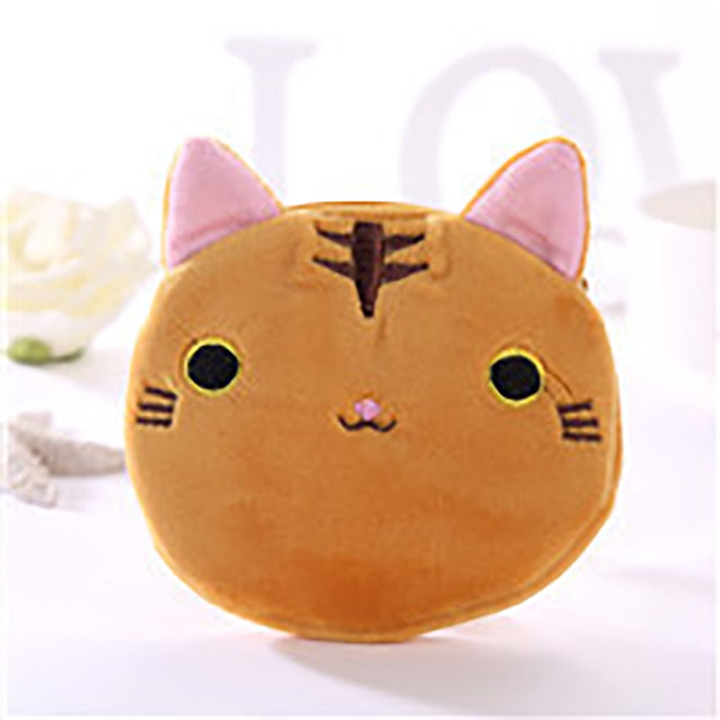 Cat Head Purse - Brown Cat - Cat purse