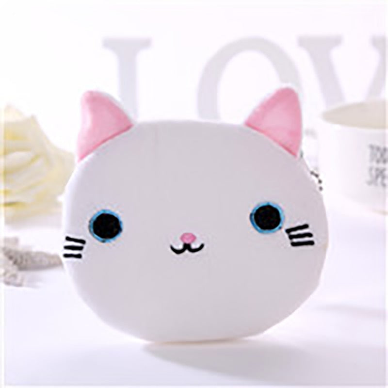 Cat Head Purse - White - Cat purse