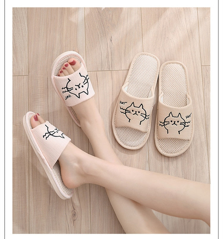 Cat House Slippers - Cat slippers