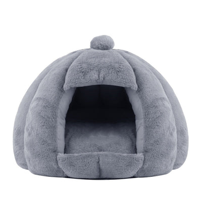 Cat Igloo Bed - Gray / L