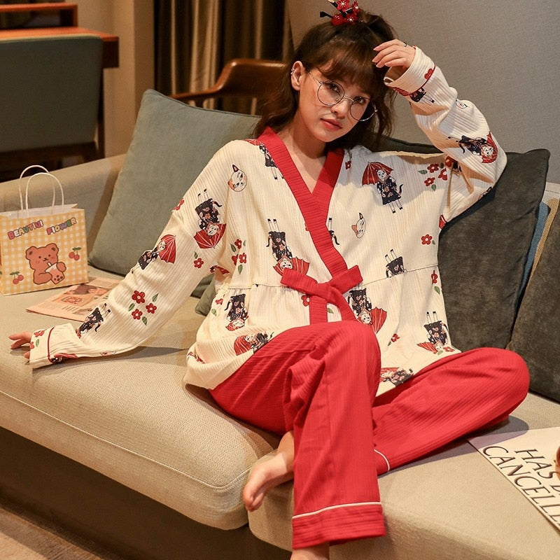 Cat Japanese Pajama - Cat pajamas