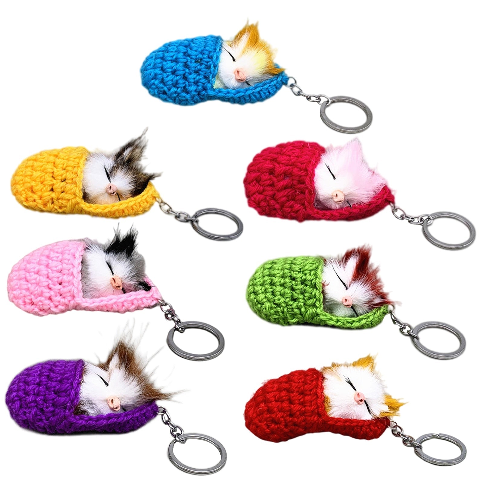 Cat Keychain Crochet - Cat Keychains