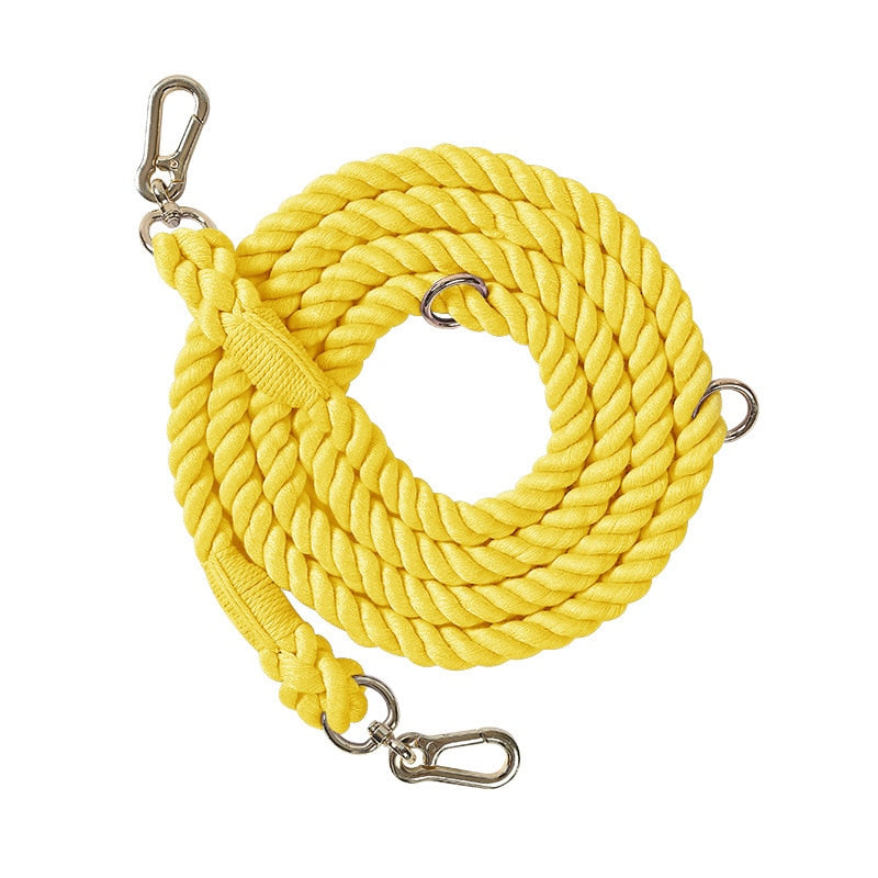 Cat Leash Long - Lemon Yellow / S - cat harness leash
