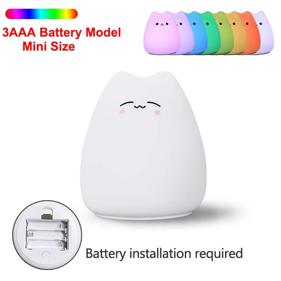 Cat Led Night Light