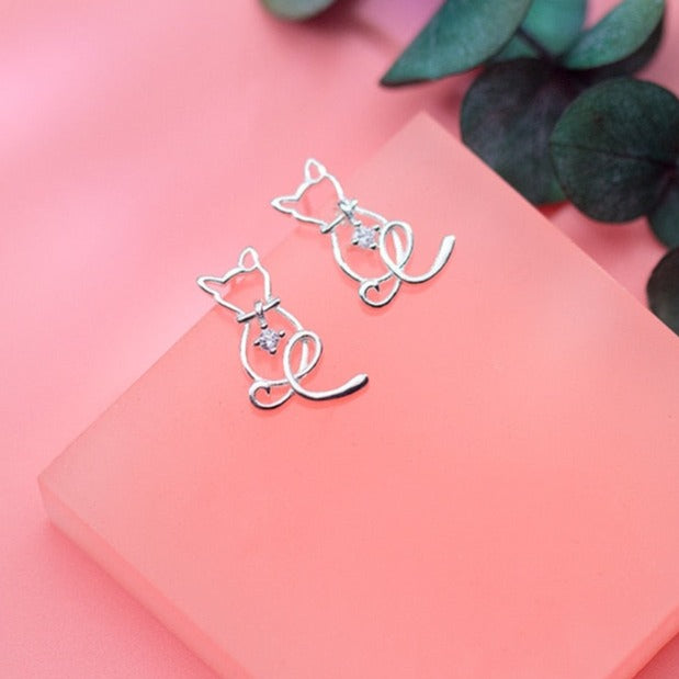 Cat Lover Earrings - Cat earrings