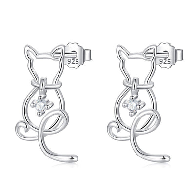 Cat Lover Earrings - Cat earrings