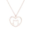 Cat Lover Necklace - Rose Gold - Cat necklace