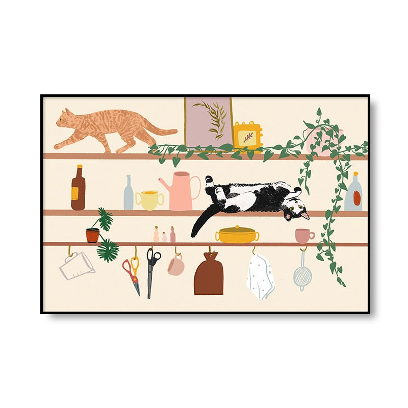 Cat Lovers Posters - 13X18cm No frame / Kitchen - Cat poster