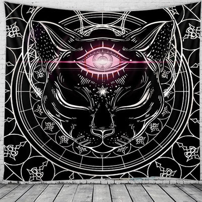 Cat Mandala Tapestry - Cat Tapestry