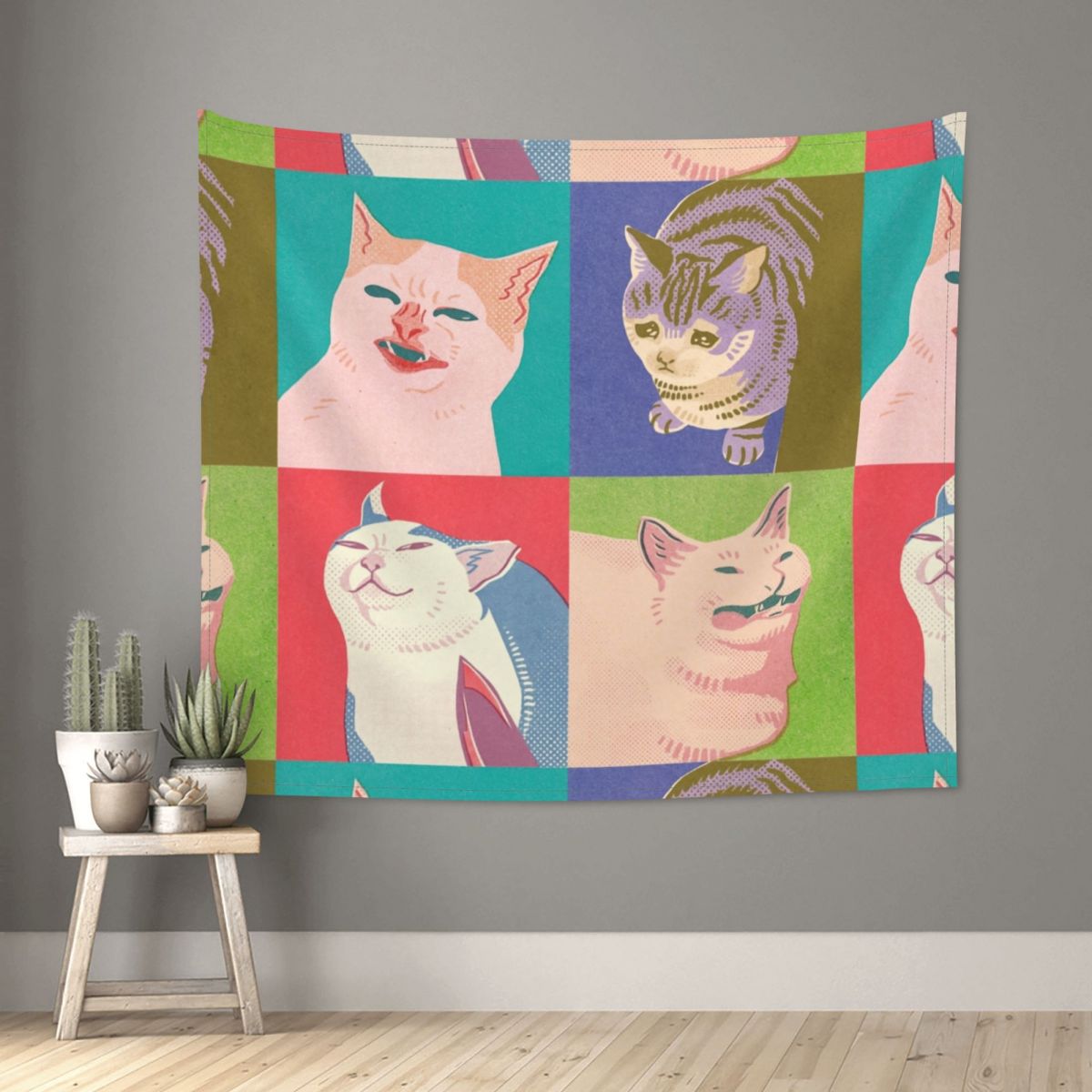 Cat Meme Tapestry - Cat Tapestry