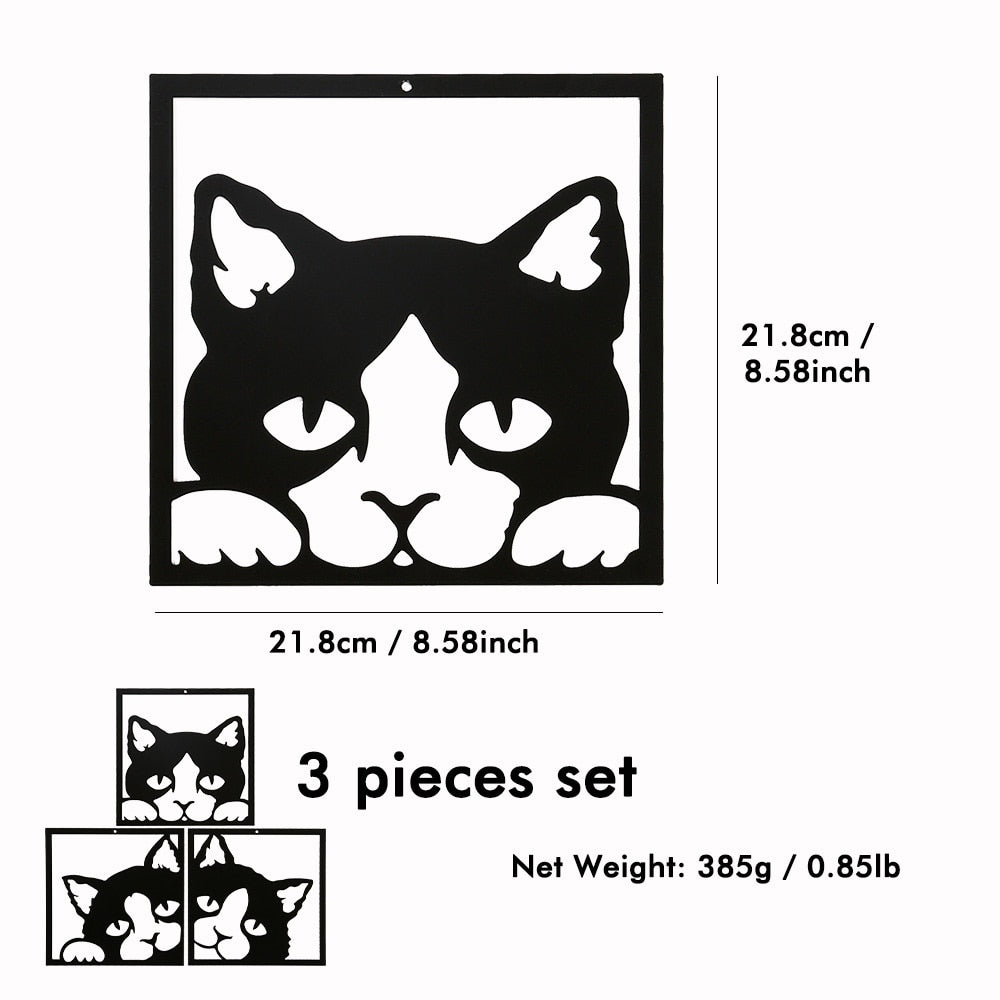 Cat Metal Wall Art