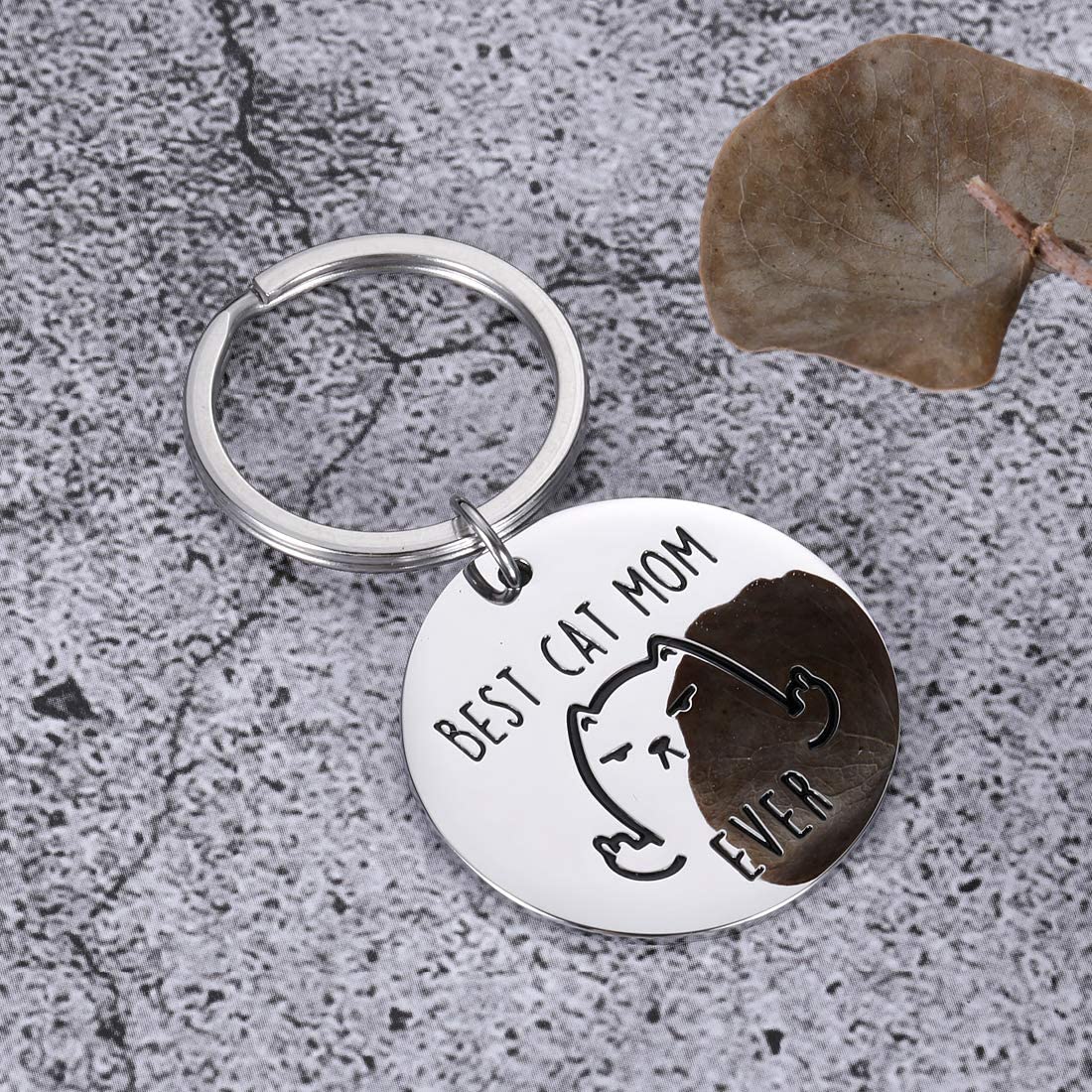 Cat Mom Keychain - Cat Keychains