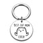 Cat Mom Keychain - Silver - Cat Keychains