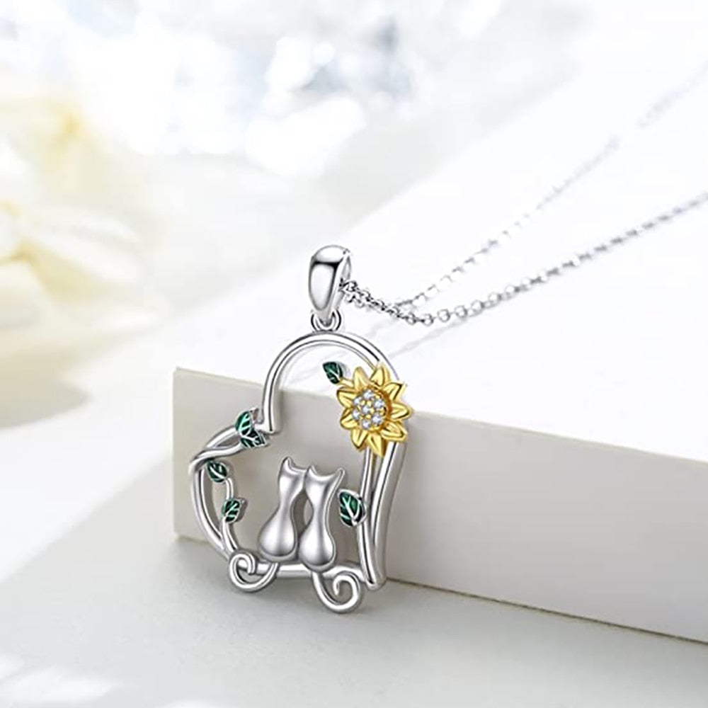 Cat Mom Necklace - Cat necklace