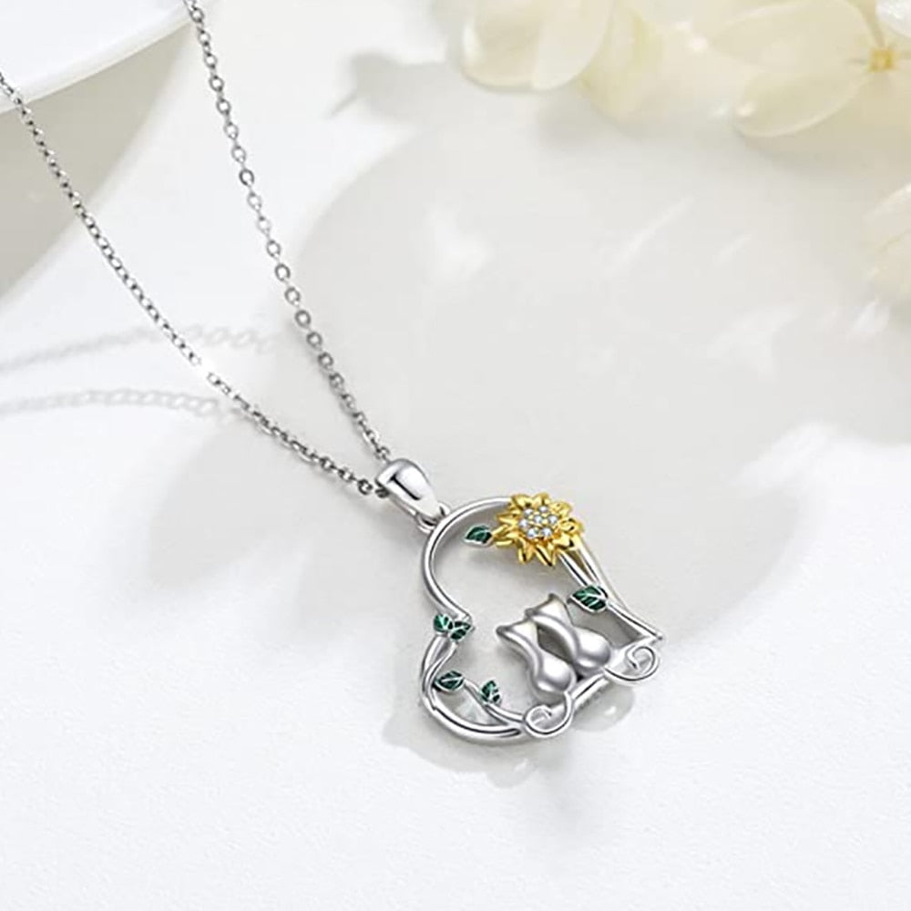 Cat Mom Necklace - Cat necklace