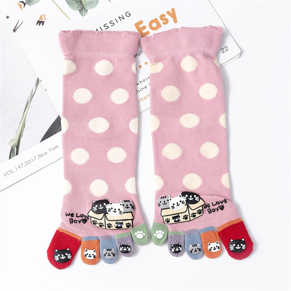 Cat Mom Socks - Pink - Cat Socks