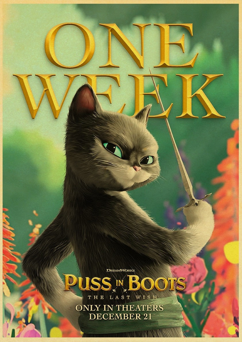 Cat Movie Posters - 30X21cm / One Week - Cat poster