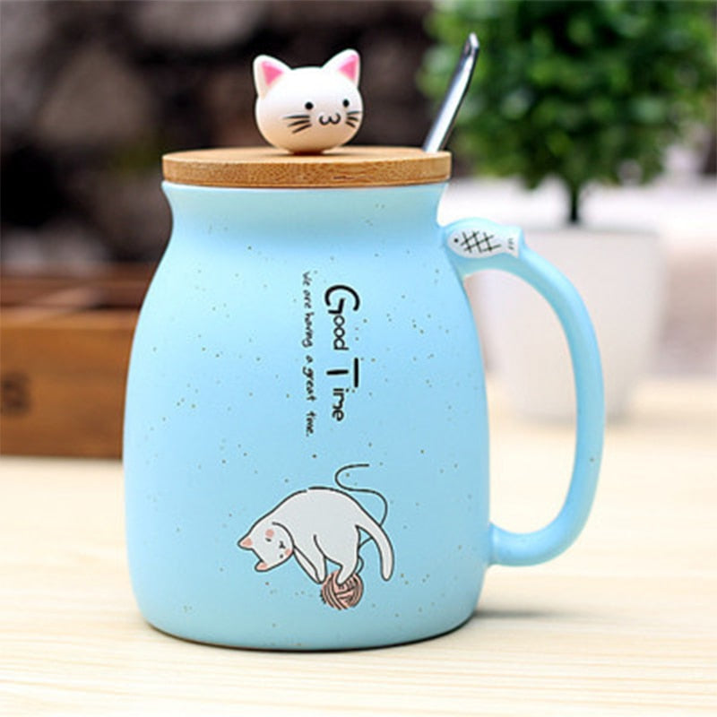 Cat Mug - Blue