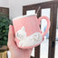 Cat Mug Set - Pink / 360ml