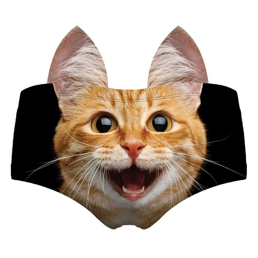 Eat Meowt Cute Cat Panties - Basic Low-Rise Underwear