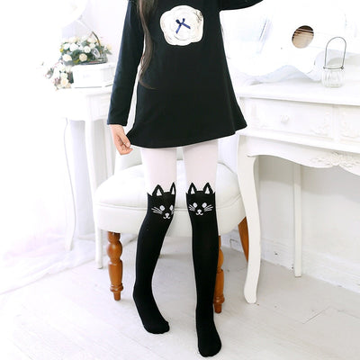 Cat Pattern Pantyhose - Cat Tights