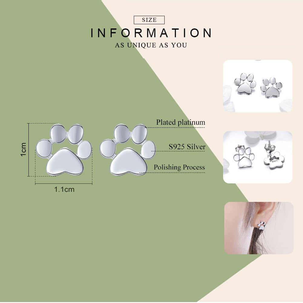 Cat Paw Earrings - Cat earrings