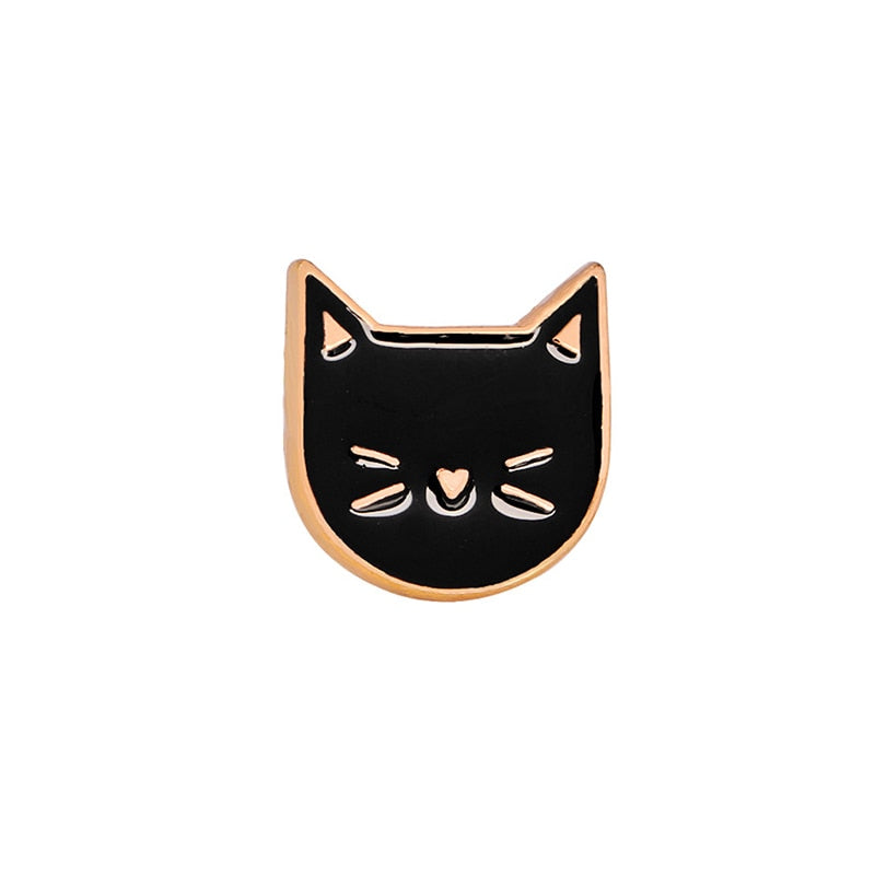 Cat Paw Enamel Pin - Black cat 2