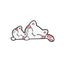 Cat Paw Enamel Pin - Pink cat