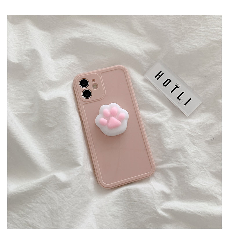 Cat Paw iPhone Case - For iPhone 7 or 8 / Pink - Cat Phone