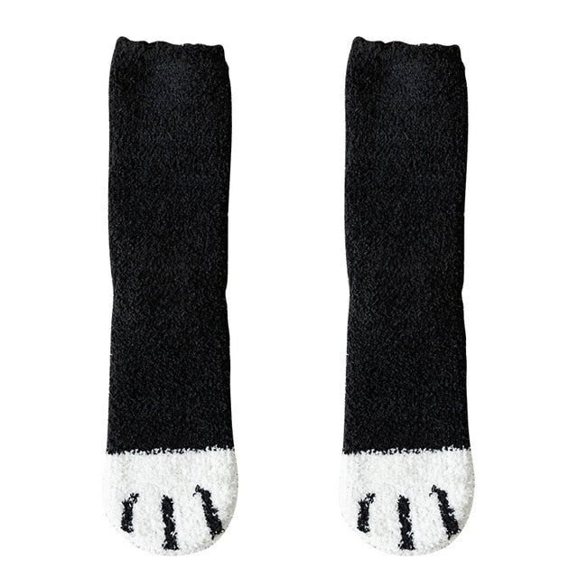 Cat Paw Socks - Black / European Size 35-43 - Cat Socks
