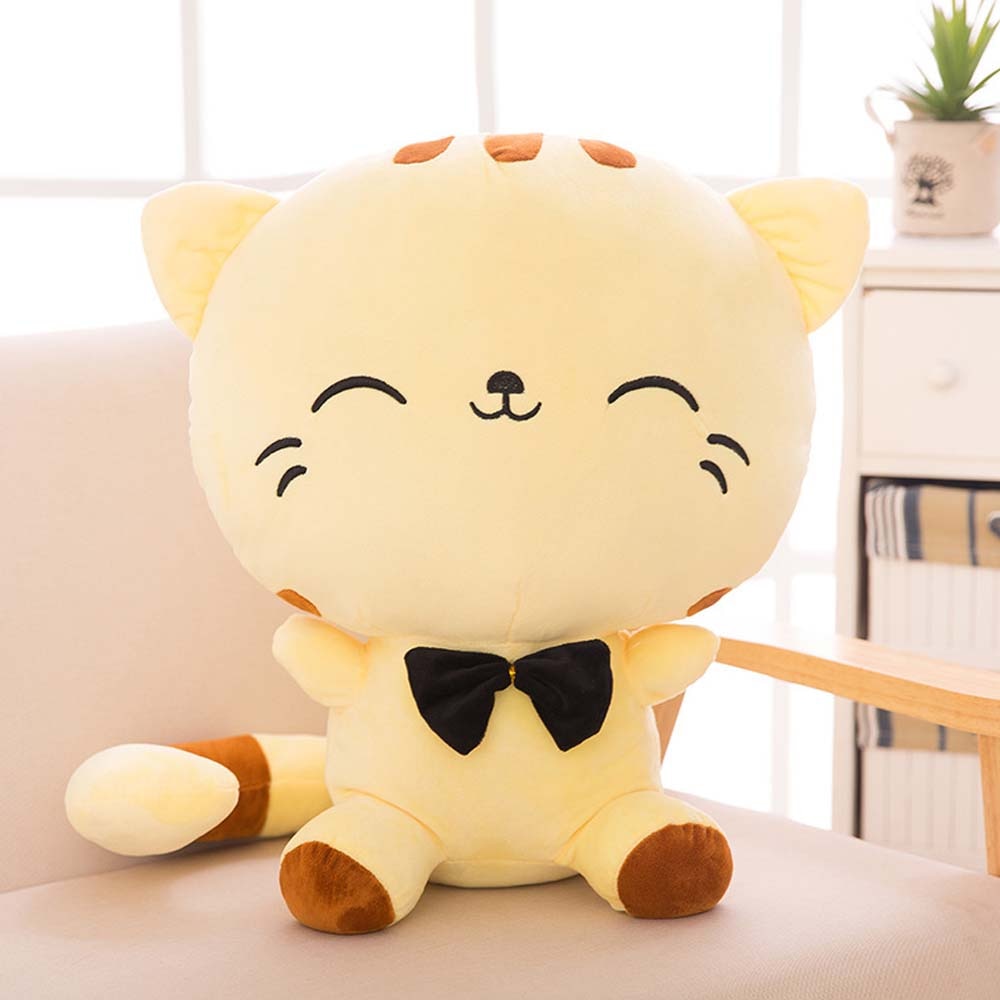 Cat Pillow Plush - Yellow Cute Eyes
