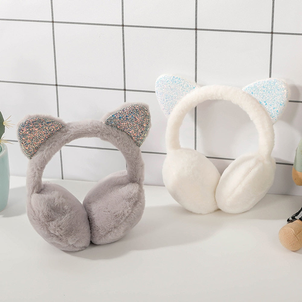 Cat Plush Earmuffs - Cat Plush Earmuffs