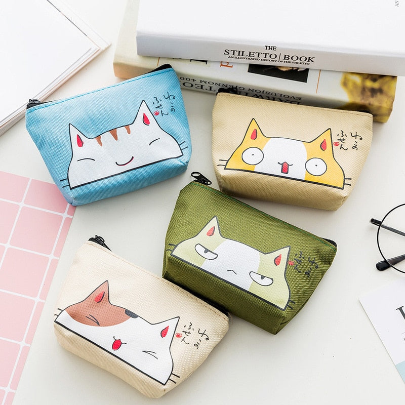 Cat Print Purse - Cat purse