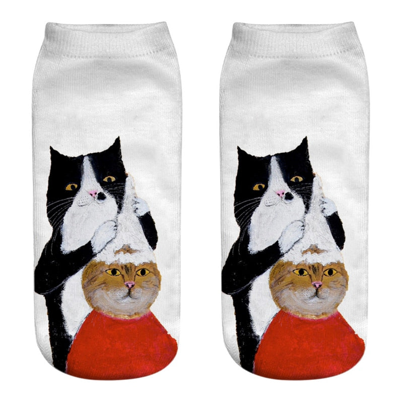 Cat Print Socks - Style7 / China / 34-41(EUR) - Cat Socks