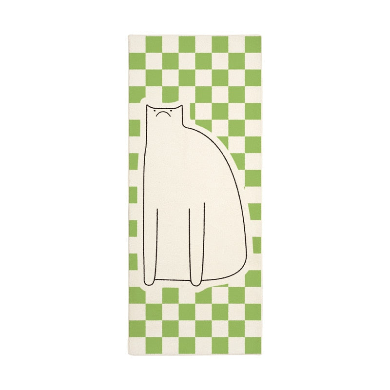 Cat Proof Rugs - Green / 50x120cm