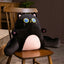 Cat Reading Pillow - 68x48x25cm / Black / CN