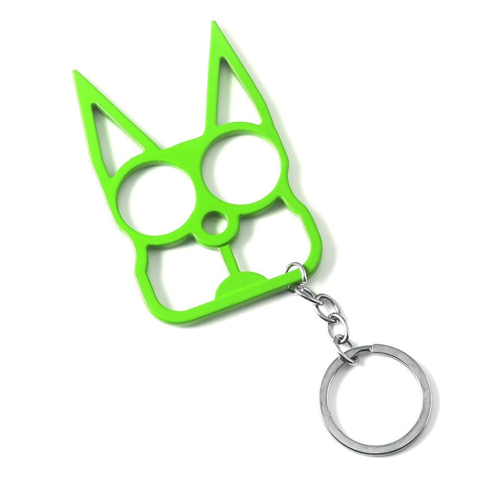 Cat Self Defense Keychain - Green - Cat Keychains