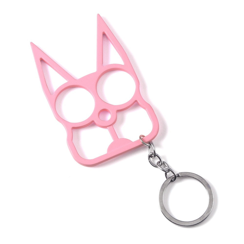 Cat Self Defense Keychain - Pink - Cat Keychains