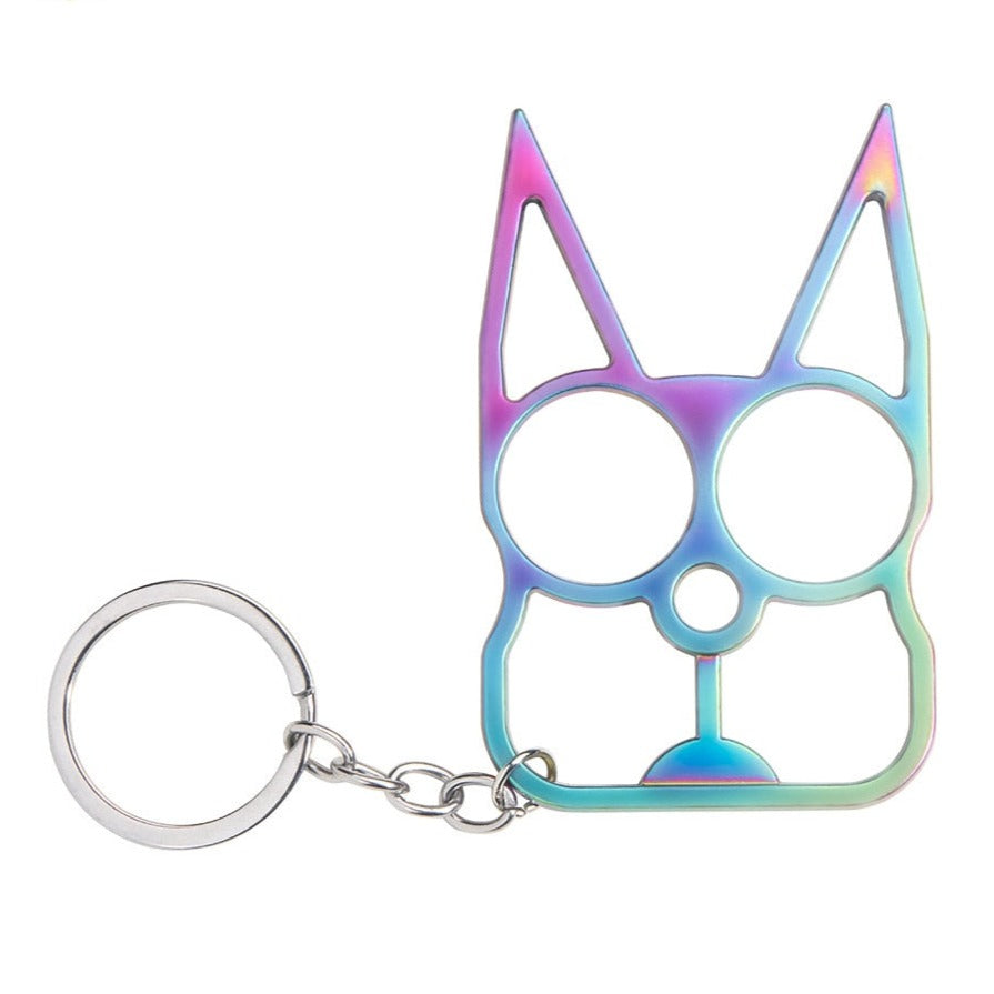 Cat Self Defense Keychain - Colorful - Cat Keychains
